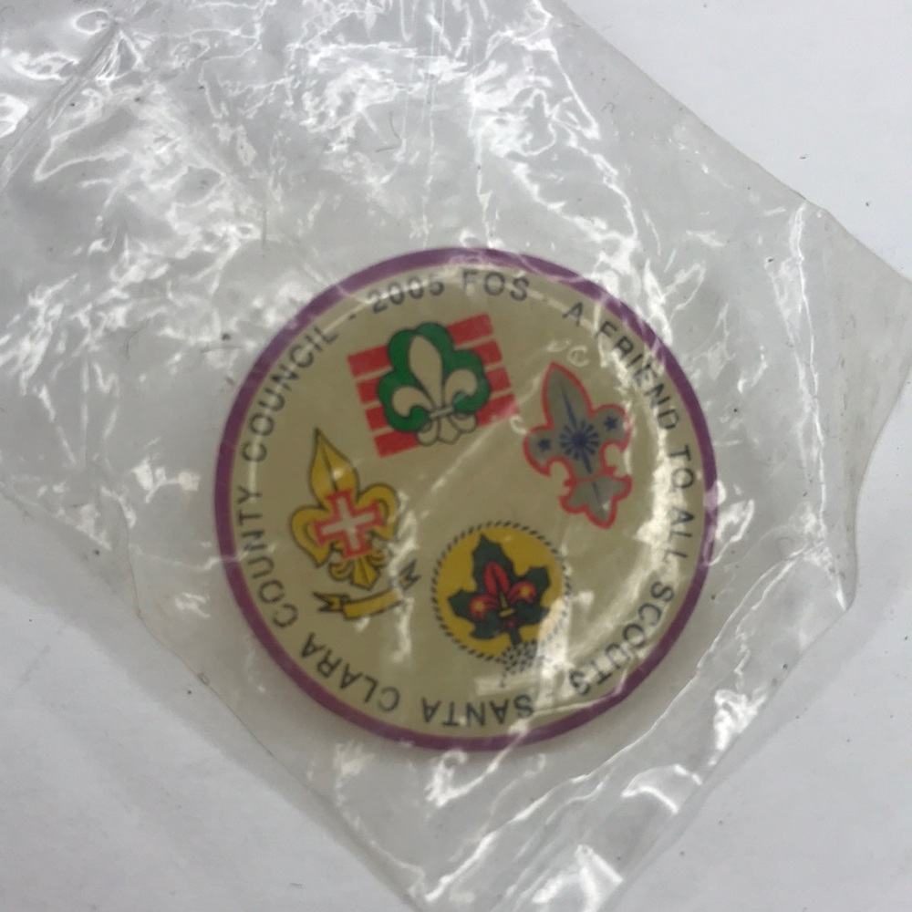 2005 FOS Scouts Santa Clara County Council Boy Scout Push Pin NWT